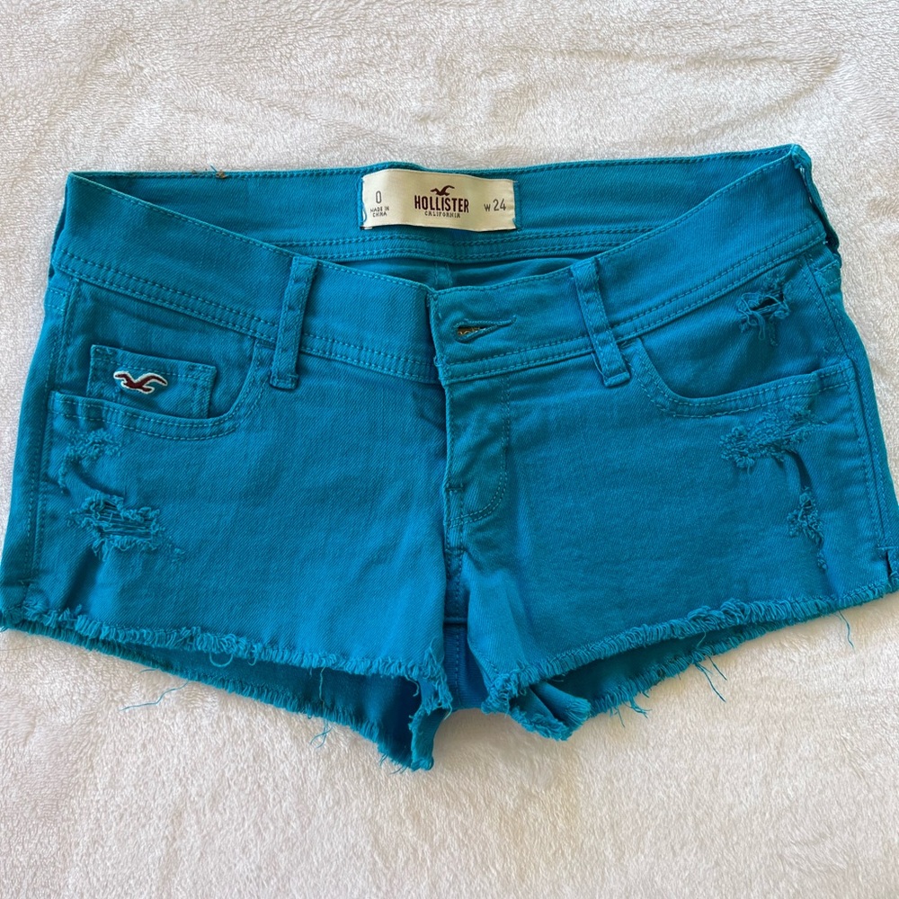 Hollister blue shorts size 24